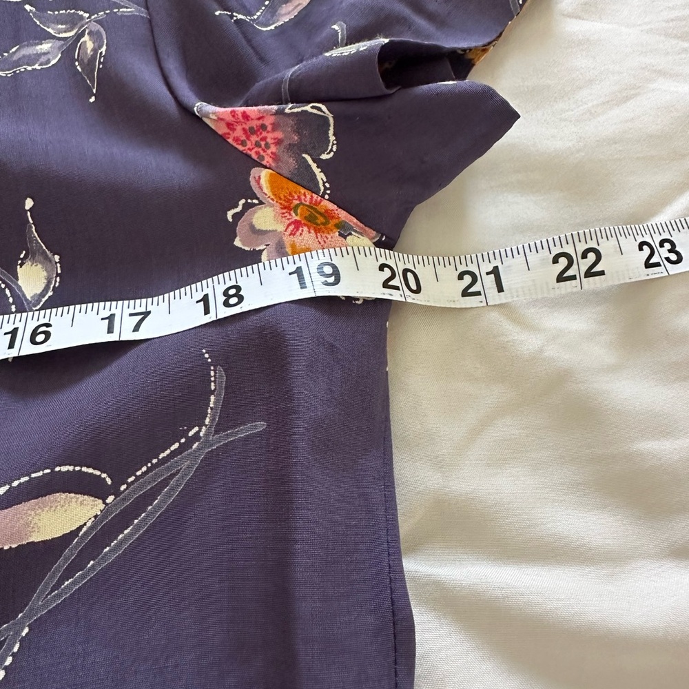 Vintage Vision Apparel Shirt Dress Floral Print Mother of Pearl Buttons SZ 12 - Picture 3 of 7